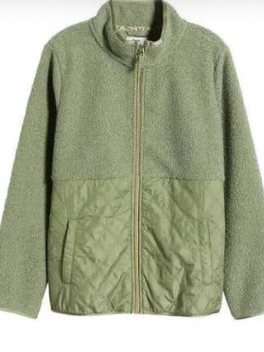Tommy Bahama Quilted Faux
Sherpa Sage Jacket L